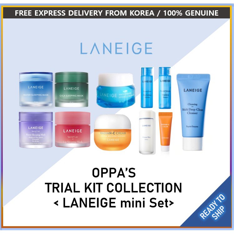 (Hàng Mới Về) Set Mỹ Phẩm Mini Laneige Chất Lượng Cao