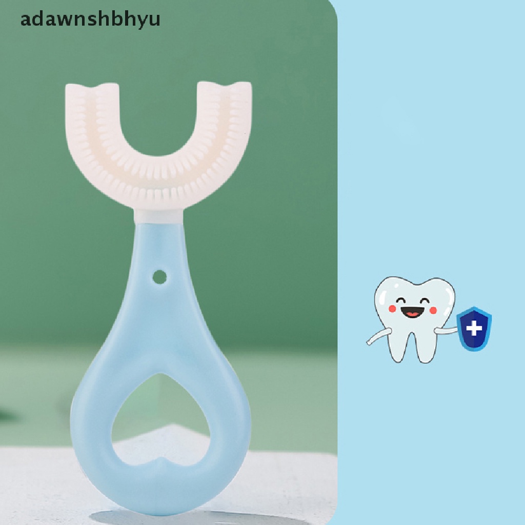 Bàn Chải Đánh Răng Silicon Hình Chữ U An Toàn Cho Bé