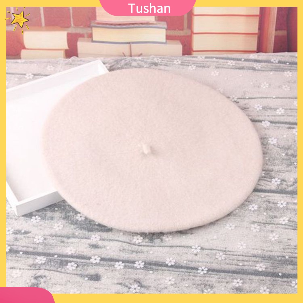 Mũ Nồi Giả Len Màu Trơn Thời Trang Cho Nữ