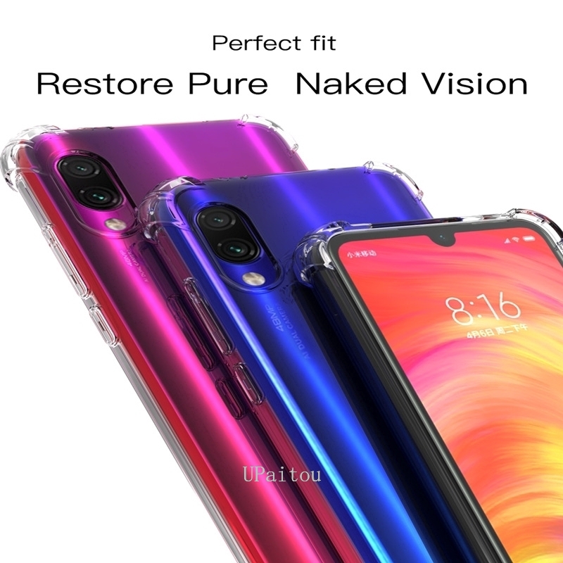 Redmi 9A 9C Note 9s 9 8 7 7A 6 K20 Pro Xiaomi Mi 9T A3 Ốp điện thoại silicon chống sốc cho