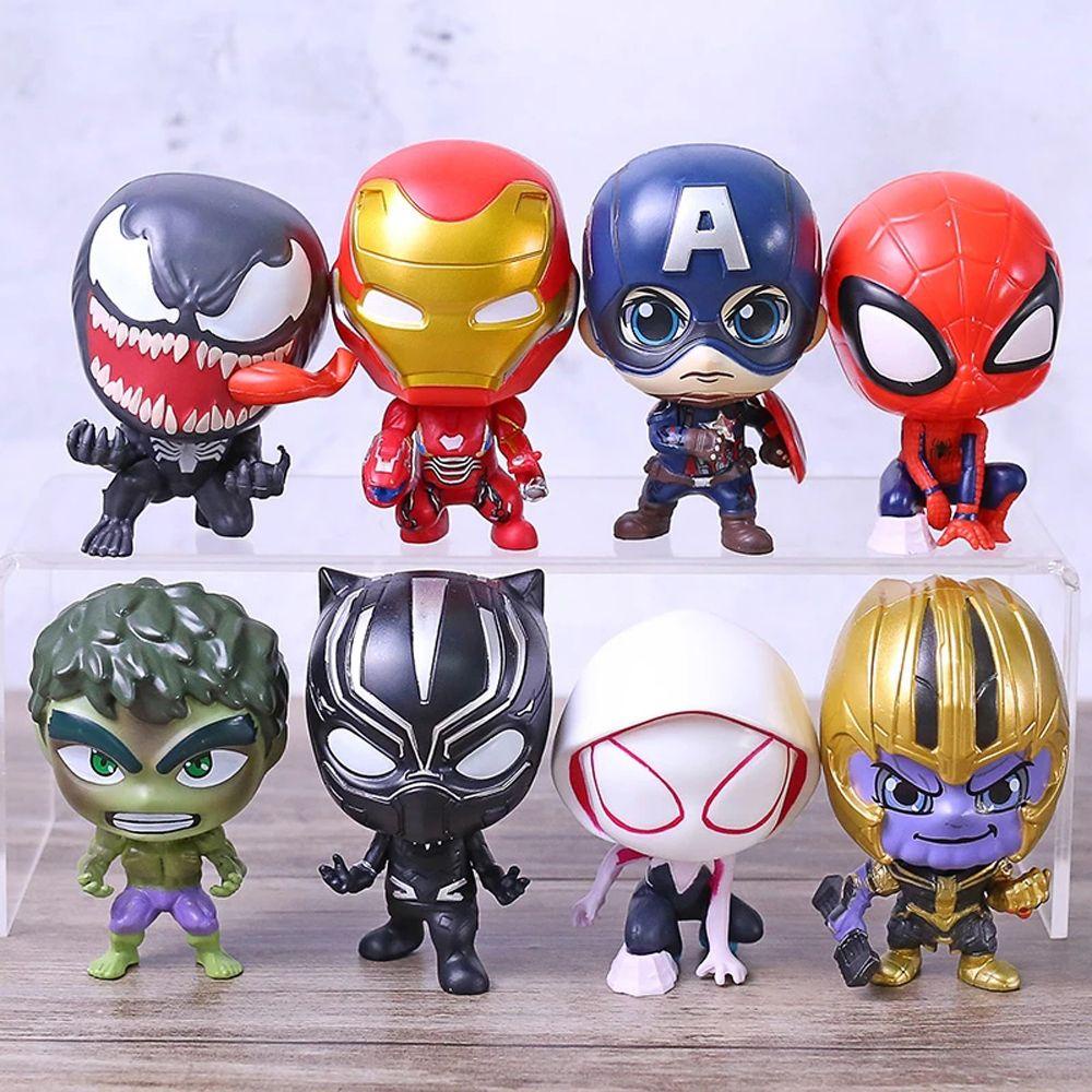 Mô Hình Nhân Vật Hoạt Hình Avengers Bằng PVC Trang Trí Bàn Làm Việc