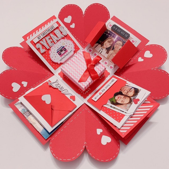 Hộp Lovebox Love box Explodingbox mẫu 2 | BigBuy360 - bigbuy360.vn