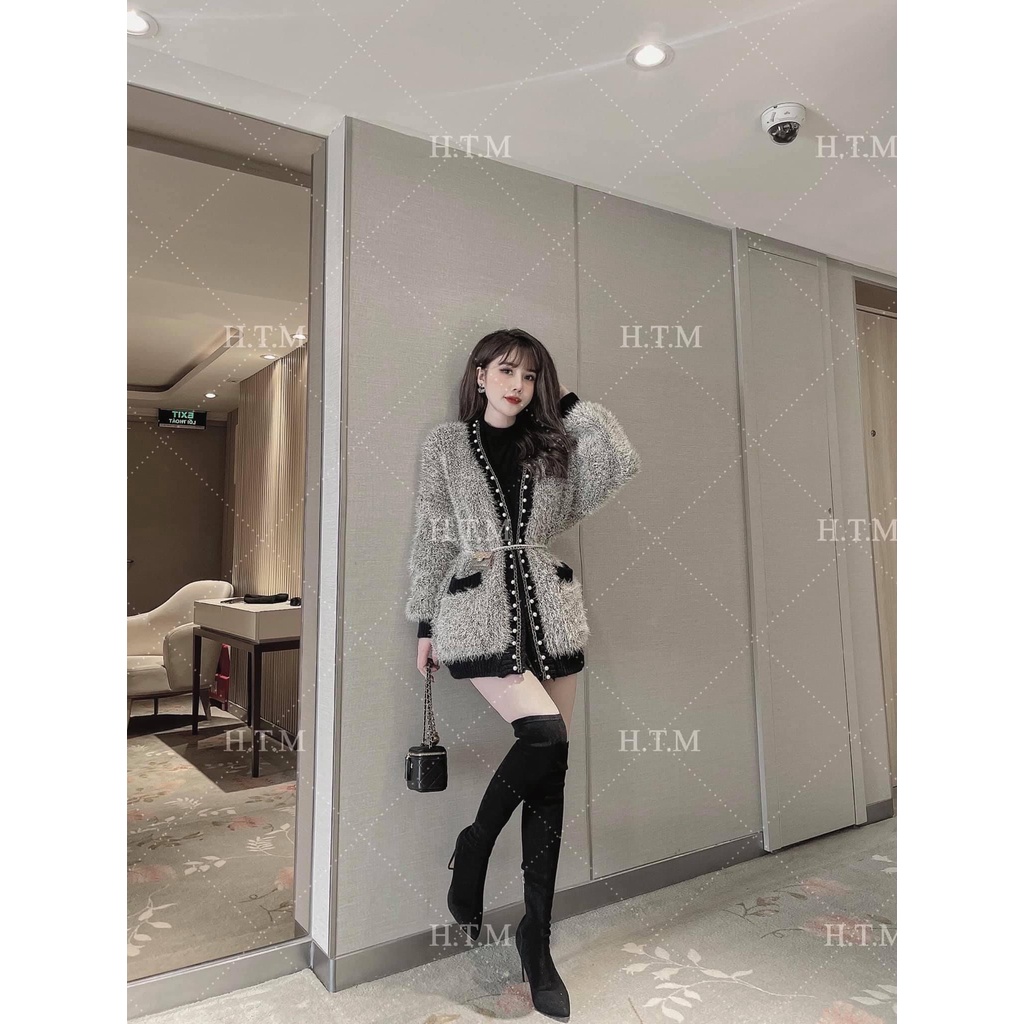 áo cardigan lông cao cấp sang chảnh