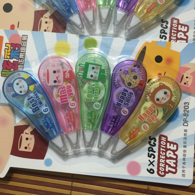 1 vỉ xoá kéo , xóa băng 5 cái