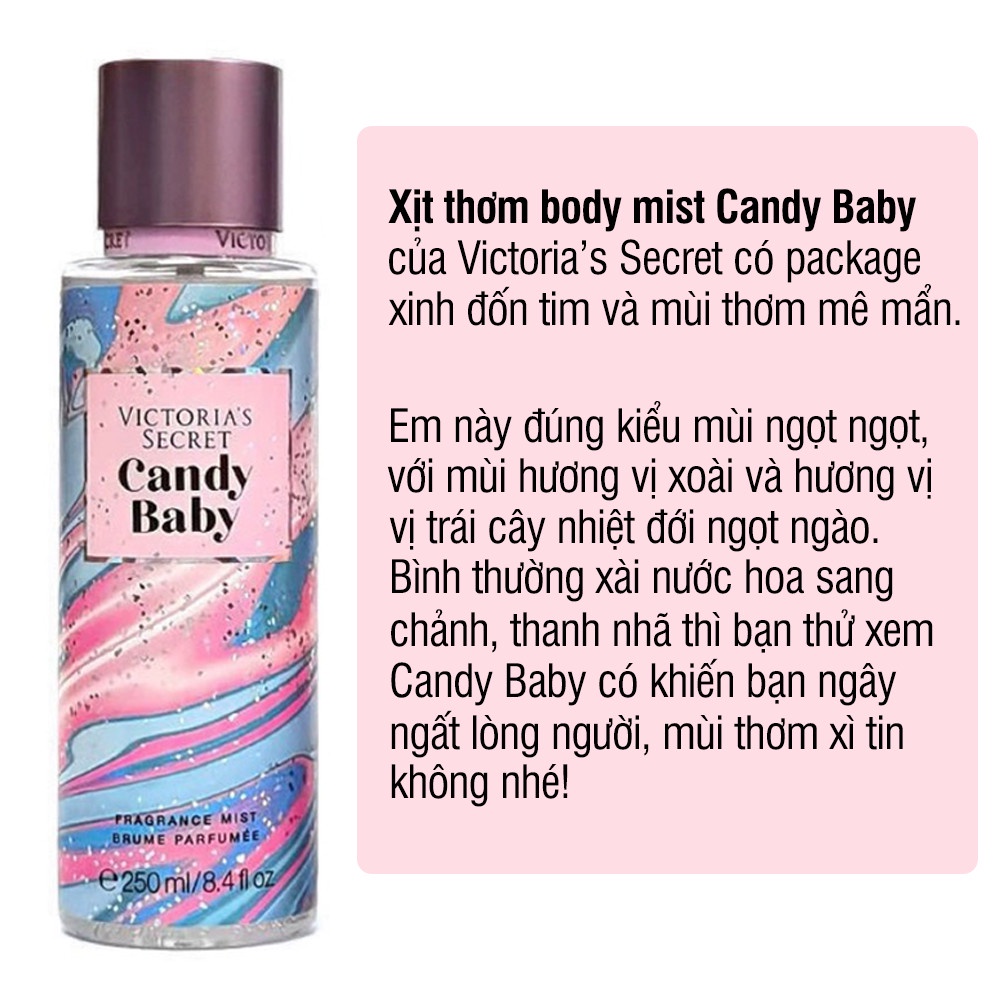 Xịt thơm toàn thân Body Mist Victoria’s Secret nội địa Thái Lan Cozy Store (4 mùi)