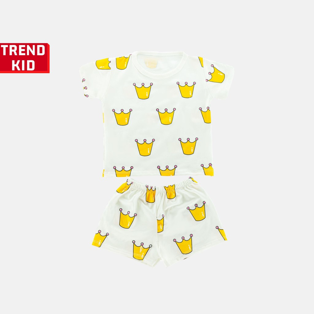 Bộ quần áo bé trai bé gái chất liệu 100% cotton hình Vương miện BABYWANT