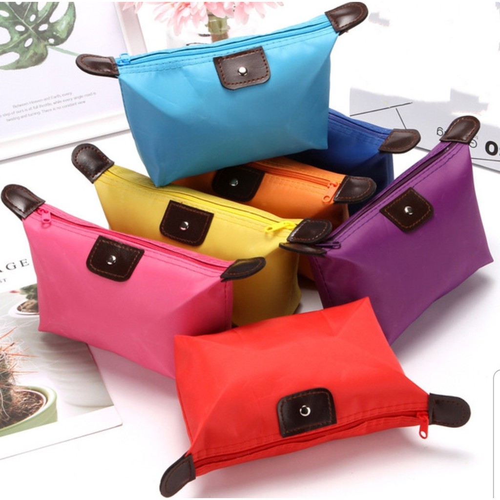 ⚡ Túi Đựng Đồ Trang Điểm, Mỹ Phẩm Du Lịch Màu Trơn - Túi Đựng Đồ Trang Điểm Cá Nhân - Túi Mỹ Phẩm Mini Trơn ⚡