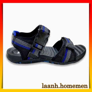DÉP SANDAL NAM SUNSESS  MÀU ĐEN XANH - AMSE3 SANDAL QUAI HẬU THỜI TRANG PHÁ CÁCH