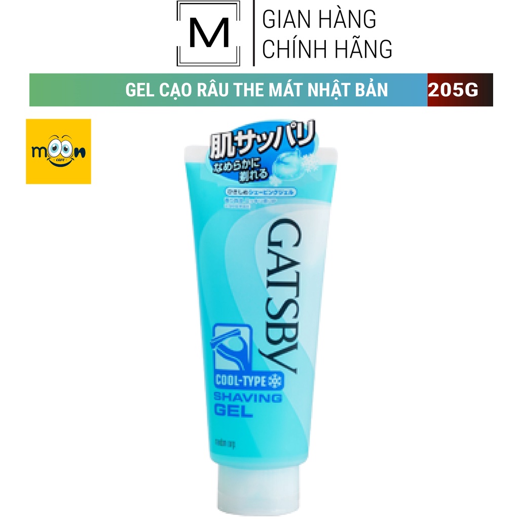 GEL CẠO LÔNG, RÂU BẠC HÀ THE MÁT LẠNH GATSBY NỘI ĐỊA NHẬT 205G