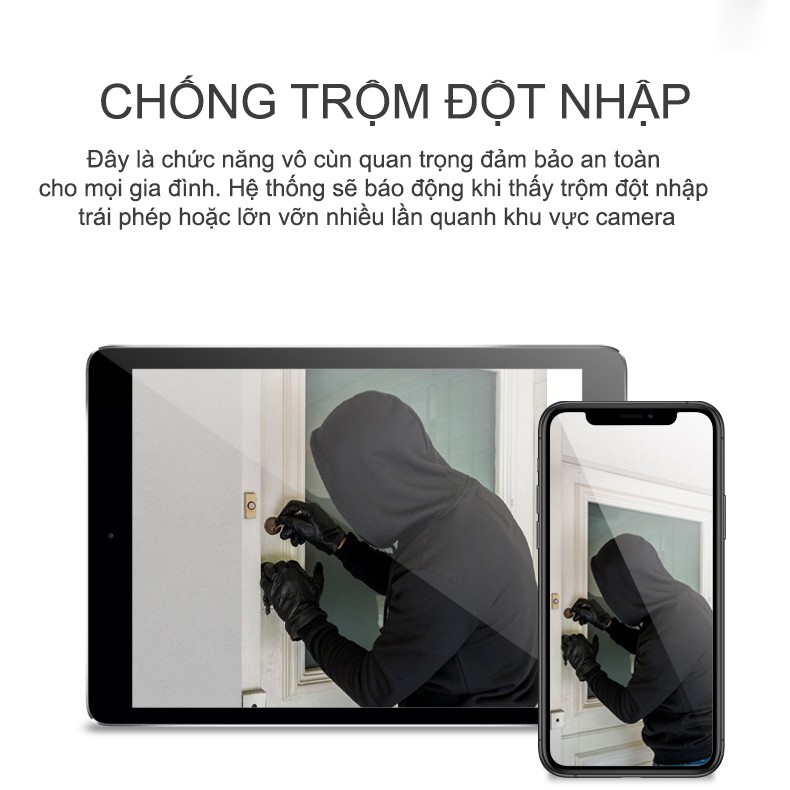 Chuông cửa Camera Smart Homesheel Doorbell 007C - Màu đen - Hàng chính hãng