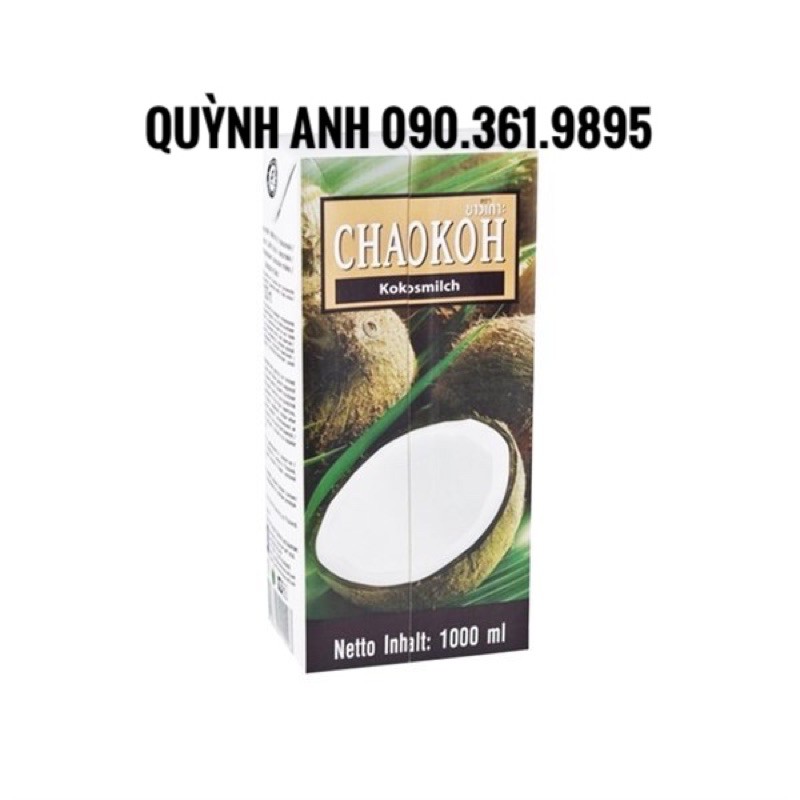 Nước cốt dừa CHAOKOH Thái Lan hộp 1Lit