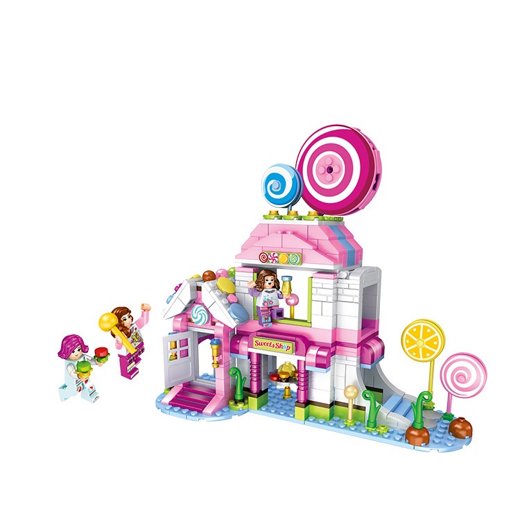 Lego lắp ráp cho bé gái Cửa Hàng Bánh Kẹo với hơn 515 chi tiết nhựa ABS cao cấp