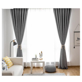 RÈM VẢI CAO CẤP - SAO XINH MÀU XÁM