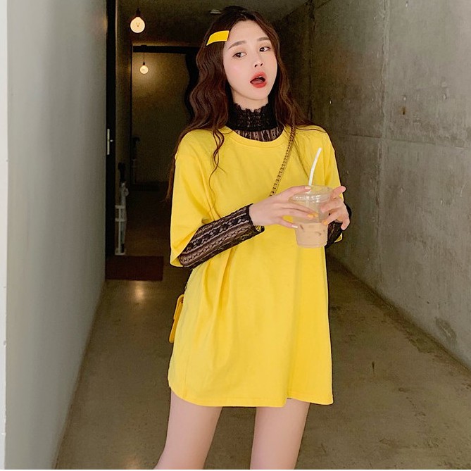 ÁO THUN NỮ TAY LƯỚI REN ULZZANG - NEW ARRIVAL 2019