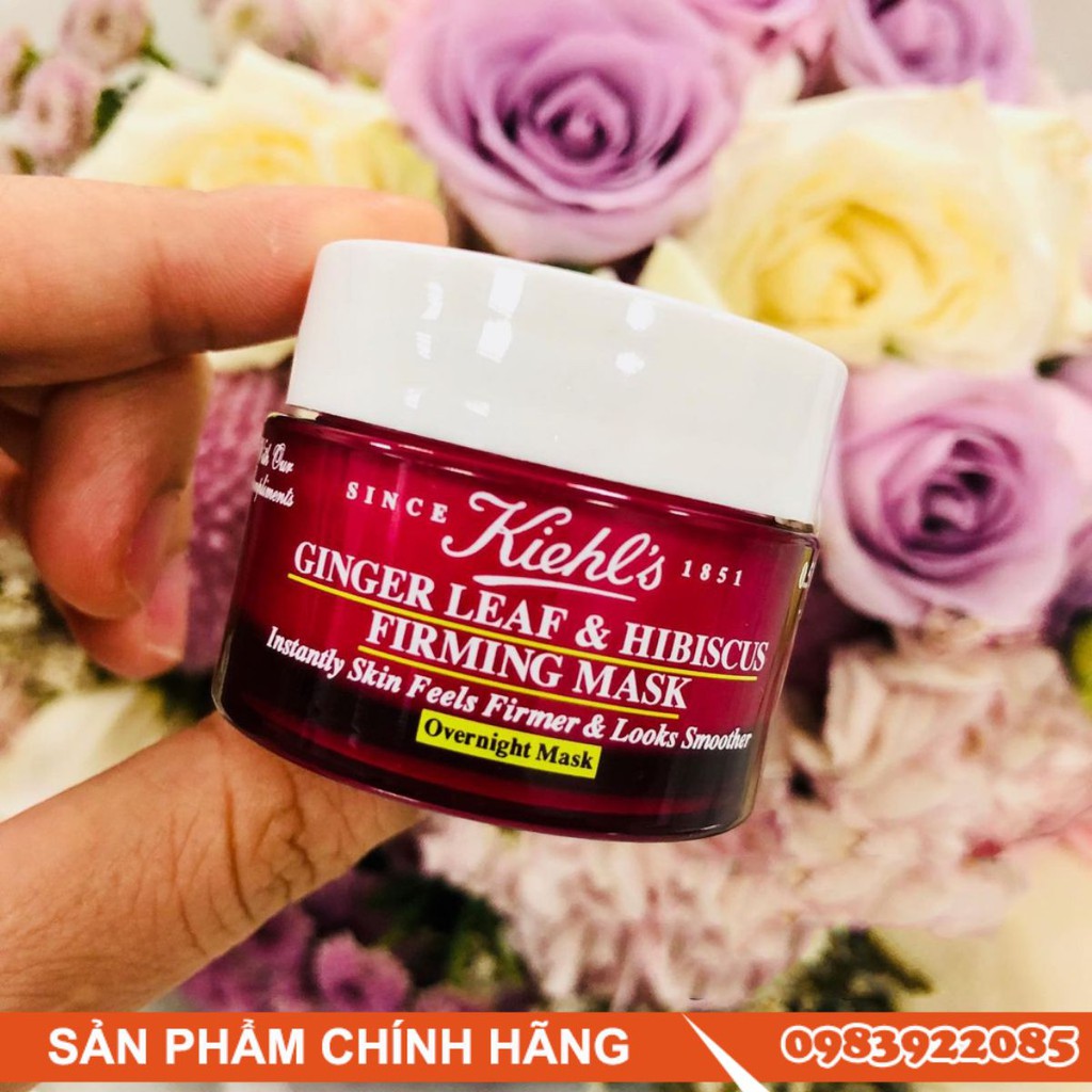 Mặt nạ ngủ gừng Kiehls Ginger Leaf & Hibiscus Firming Mask 14ml
