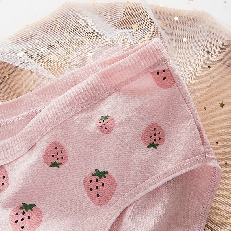 ♥️ Shop Uy Tín ♥️Combo 5 Quần Lót Nữ Trái dâu Q0716 Quần lót cotton dễ Thương, Chíp bé dễ thương