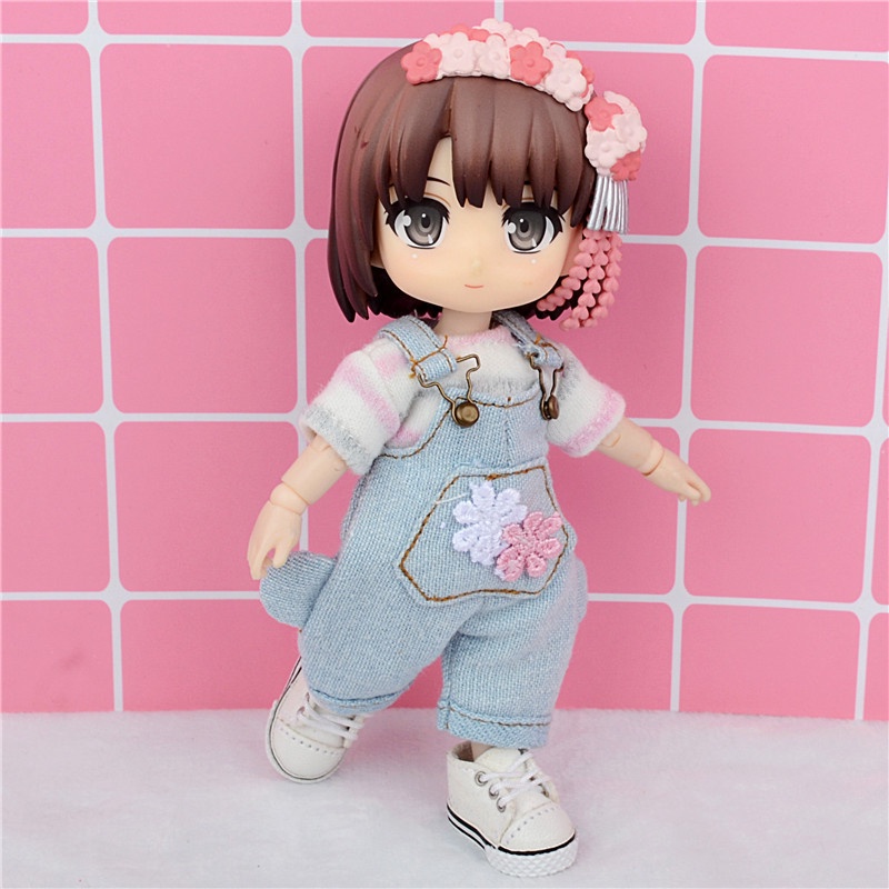 Bộ áo liền quần dễ thương cho búp bê 1/12 BJD GSC OB11