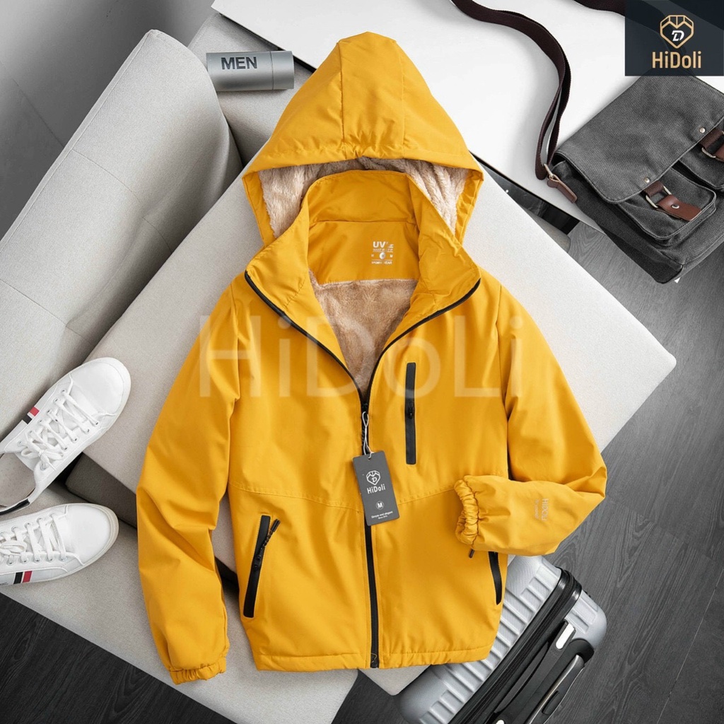 (VIDEO) ÁO GIÓ LÓT LÔNG size (NAM & NỮ), Lớp vải dù tráng bạc chống nước 100%, trong lót lông cừu dày dặn, vô cùng ấm áp | BigBuy360 - bigbuy360.vn