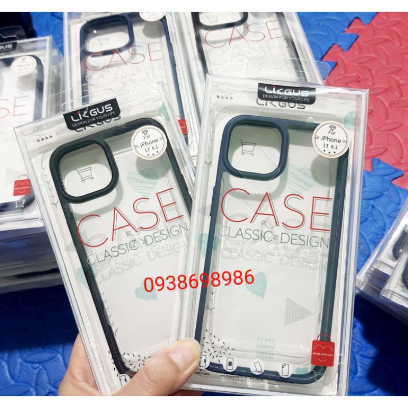 Ốp lưng LikGus trong viền màu 14 pro max /13 pro/14 / 12 / 12 Pro/ 12 Pro Max/ 11/11 Pro Ma /X/XS MAX/7/8plus (bo)
