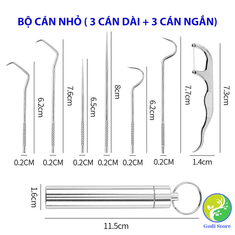Bộ Dụng Cụ Lấy Cao Răng Tại Nhà Bằng Thép Cao Cấp Không Gỉ Giúp Cạo Vôi Răng Làm Sạch Cao Răng Tại Nhà - G17