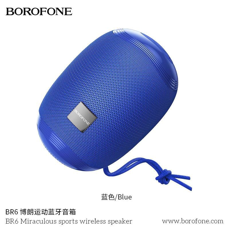 Loa Bluetooth Mini Borofone BR6 Chính Hãng Chống Nước, Có Dây Đeo