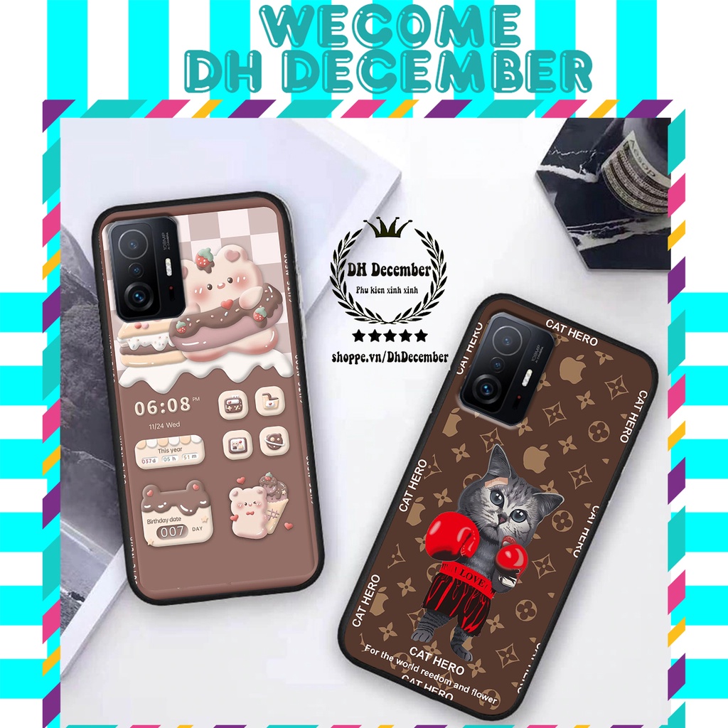 Ốp lưng Xiaomi MI 11T / MI 11T PRO in hình 3D GẤU HỒNG-GẤU BE3R -XINH XẺO CỰC ĐẸP