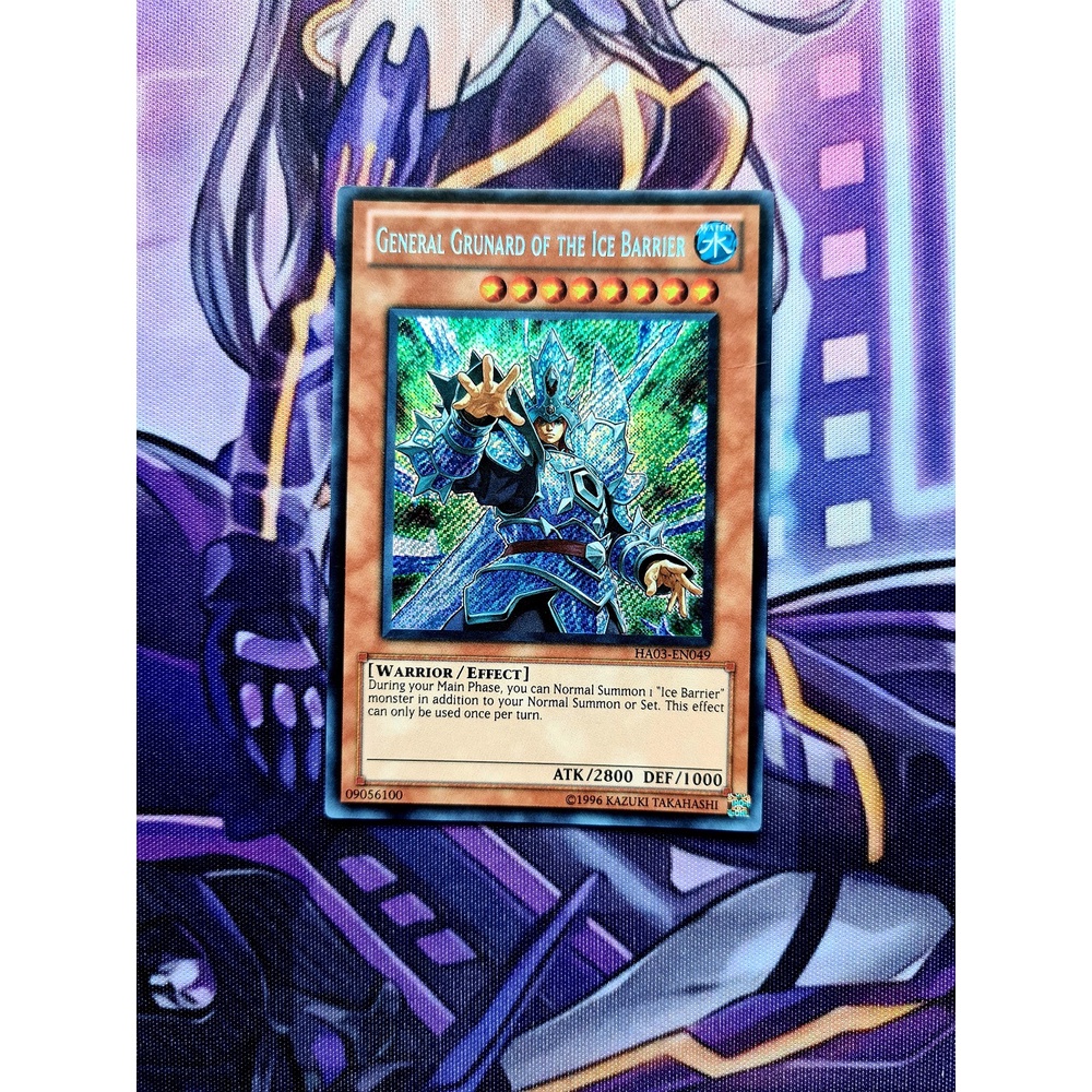 Thẻ Bài Yugioh Mint90 Monster General Grunard of the Ice Barrier - HA03-EN049 - Secret