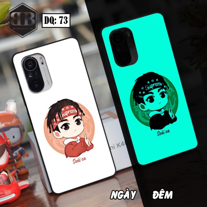 Ốp lưng kính Dạ Quang dành cho Xiaomi Redmi K40 / Redmi K40 Pro / Poco F3 phát sáng trong đêm