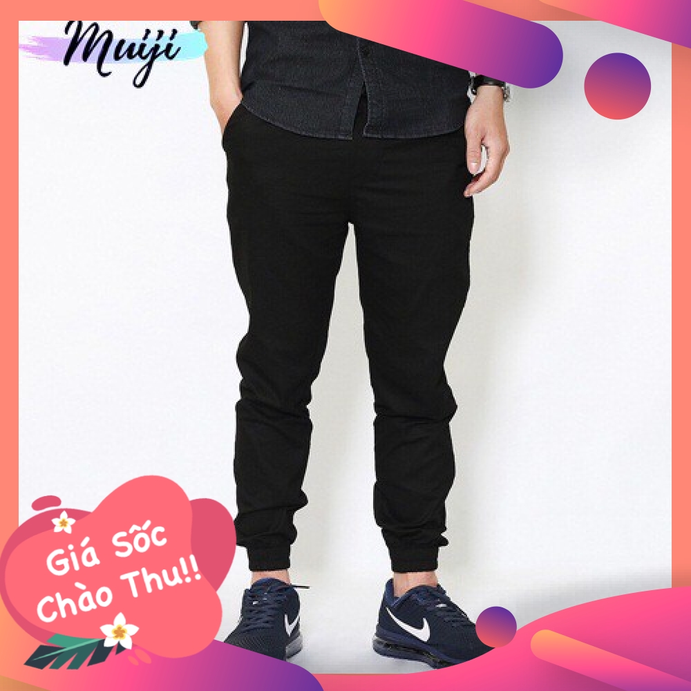 [CLIP THẬT] Quần Jogger Kaki Nam trơn dáng ôm , quần dài nam kaki bo chun ống vải co giãn nhẹ | BigBuy360 - bigbuy360.vn