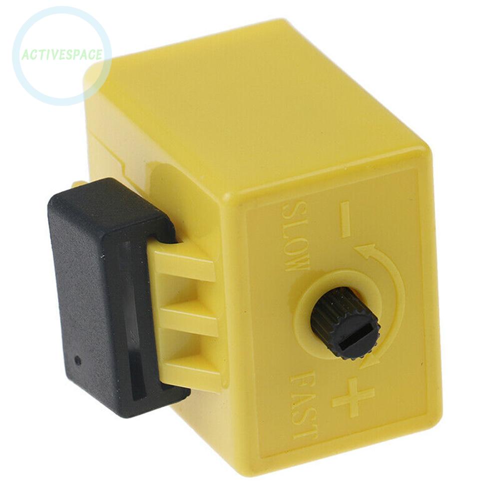 LED Flasher Relay 12V 2 Pin Adjustable Frequency For Most Motorcycle/bike