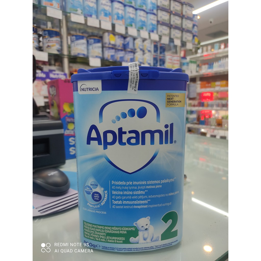 Sữa Bột Aptamil Nhập Khẩu Số 2 900g-Hàng đức nhập khẩu Anh