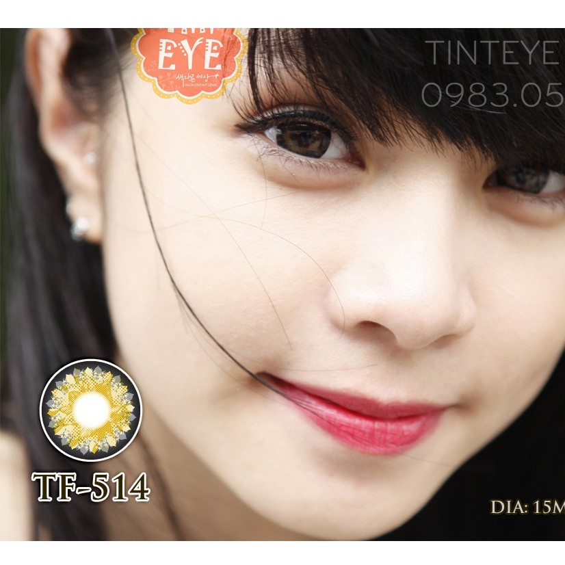 Áp Tròng Tinteye Lens TF-514 Sen Vàng