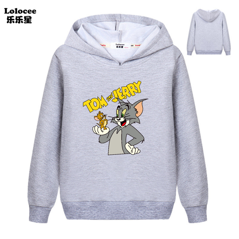 Áo Hoodie In Hình Tom &amp; Jerry Ngộ Nghĩnh Cho Bé Trai 2021