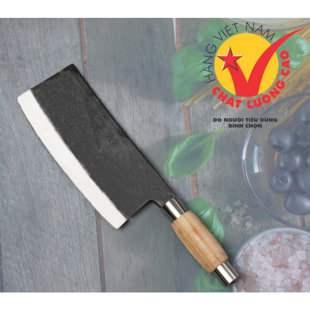 Dao chặt xương lợn 1.2kg bằng nhíp xe ô tô