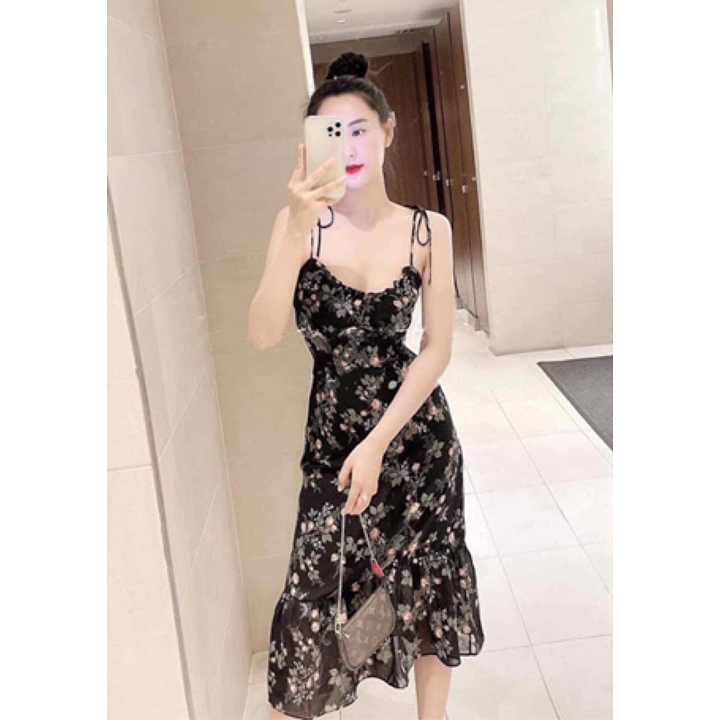 ⚡️phuonglinh.125 VÁY BODY 2 DÂY HOA DÚM BÈO YOYO