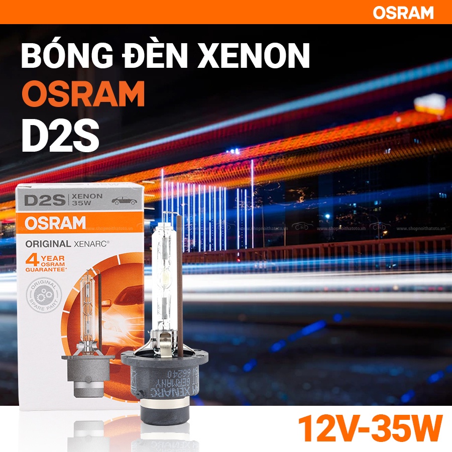 Bóng Đèn Xenon OSRAM Original D2S 66240 12V 35W - Nhập Khẩu Chính Hãng