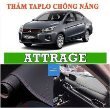 Thảm taplo da carbon theo xe mitsubishi attrage 2016-2020 có chống trượt