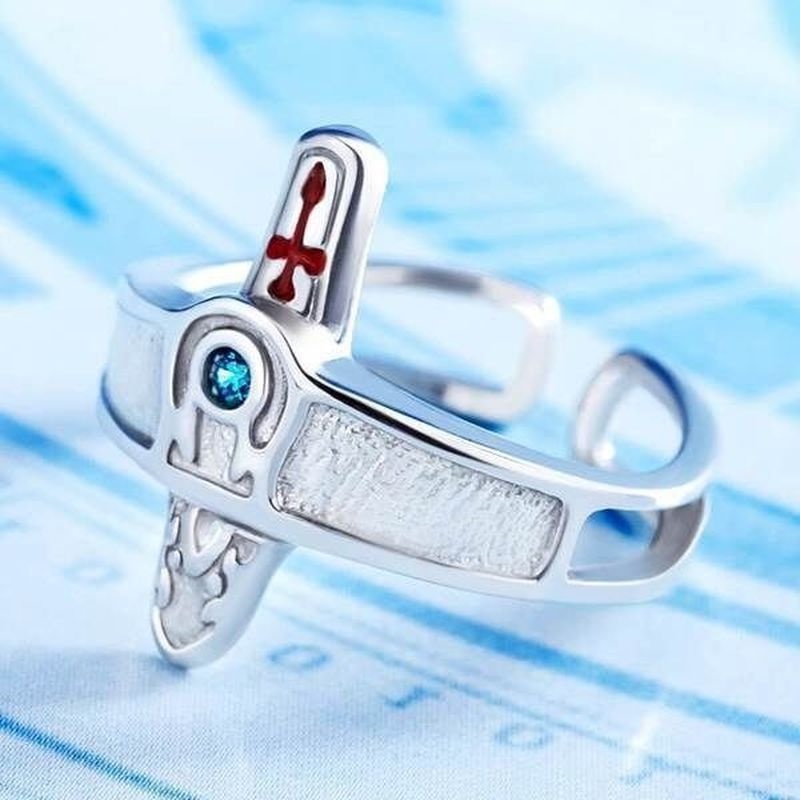 Nhẫn Họa Tiết Anime Sword Art Online Phong Cách Retro Thời Trang Unisex