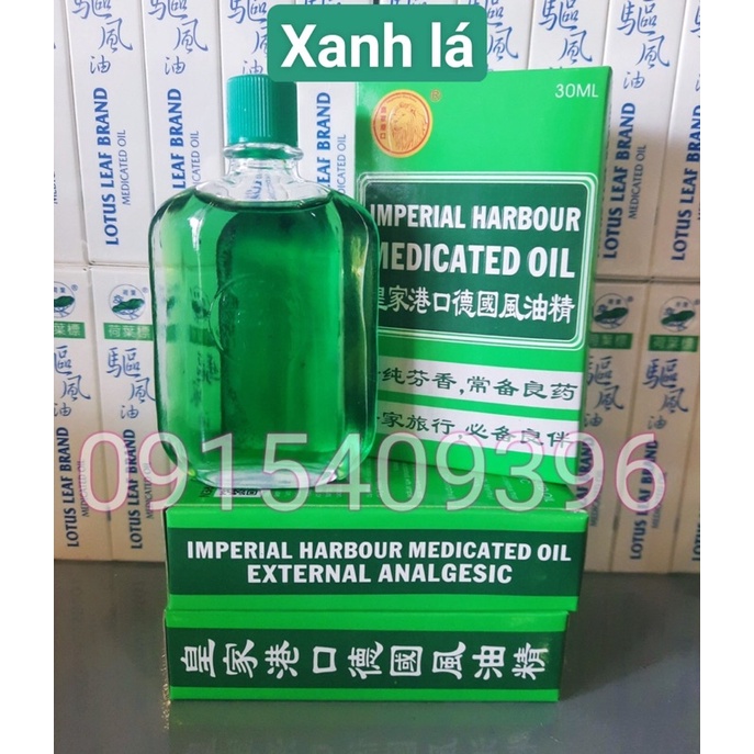 [chính hãng] Dầu gió xanh Sư tử đỏ Singapore Imperial Harbour Medicated Oil 30ml