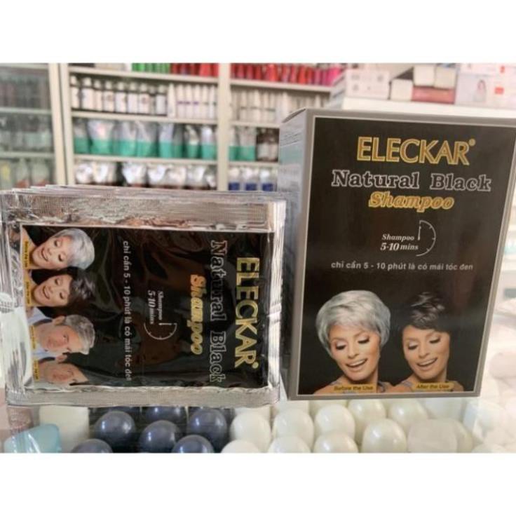 Gội Đen Eleckar (Hộp 10 Bịch Nhỏ)