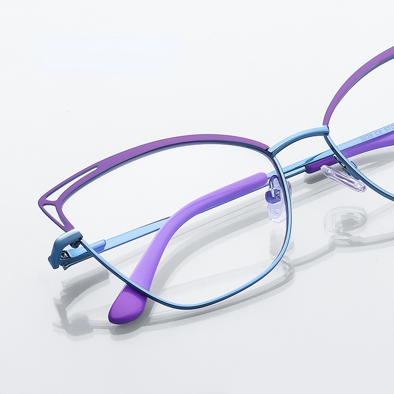 Kính Mát Mắt Mèo Bằng Kim Loại Nhiều Màu Sắc Thời Trang