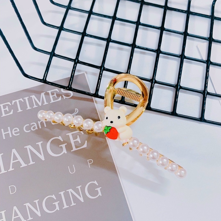 KẸP CÀNG CUA GẮP TÓC GẮN CHARM SIÊU DỄ THƯƠNG PHONG CÁCH HÀN QUỐC