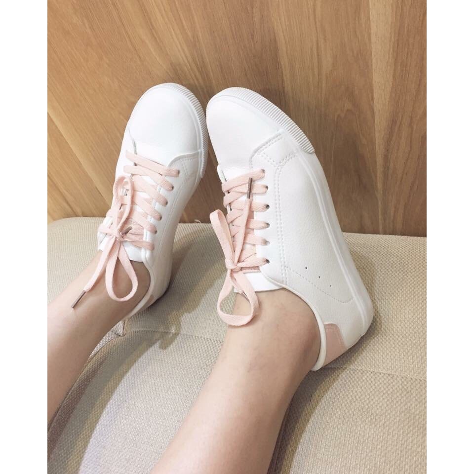 ( Xả hàng) giày giày thể thao gót bạc, gót hồng da mềm siêu hot | BigBuy360 - bigbuy360.vn