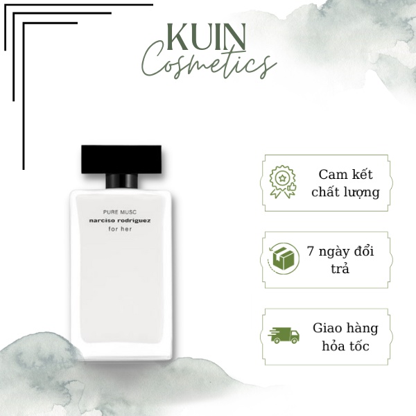 Nước hoa nữ hương Phấn Narciso Rodriguez Pure Musc - Hương Narciso Trắng Tinh Khiết Thanh Lịch- Lưu hương lâu