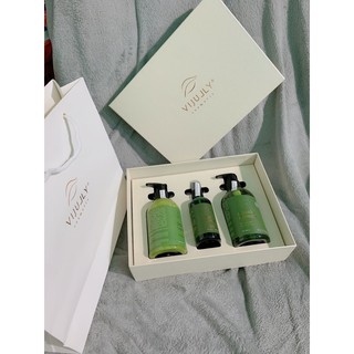Combo Gội Xả Xịt Bưởi Vijully ( kèm túi)