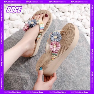 Lật Dép Xỏ Ngón Đế Xuồng Đính Hoa Thời Trang Đi Biển Xinh Xắn