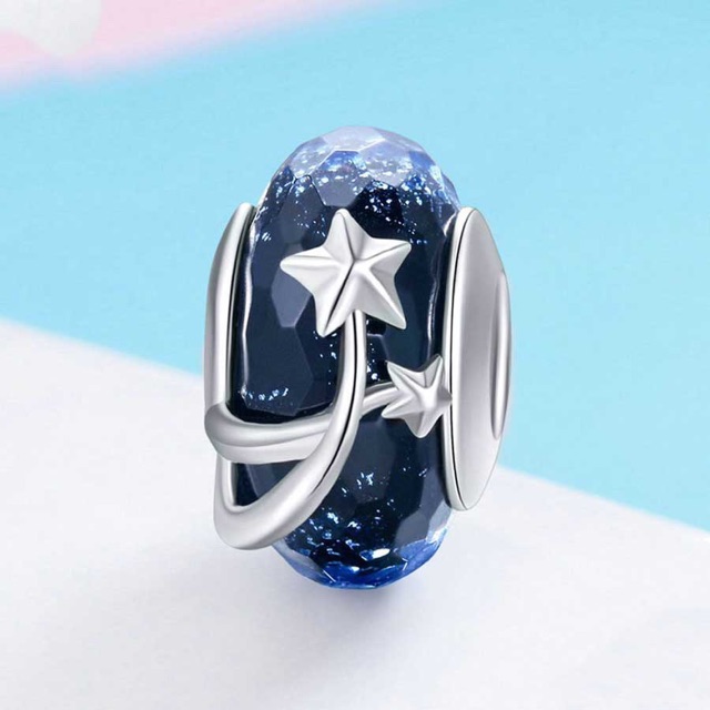 [HÀNG CÓ SẴN] CHARM BẠC S925  CHARM GLASS VŨ TRỤ ÁNH SAO  HOT TREND