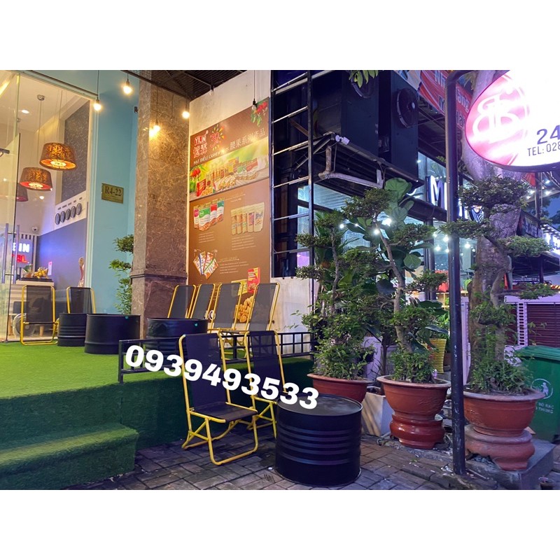 GHẾ XẾP KHUNG SẮT Cafe