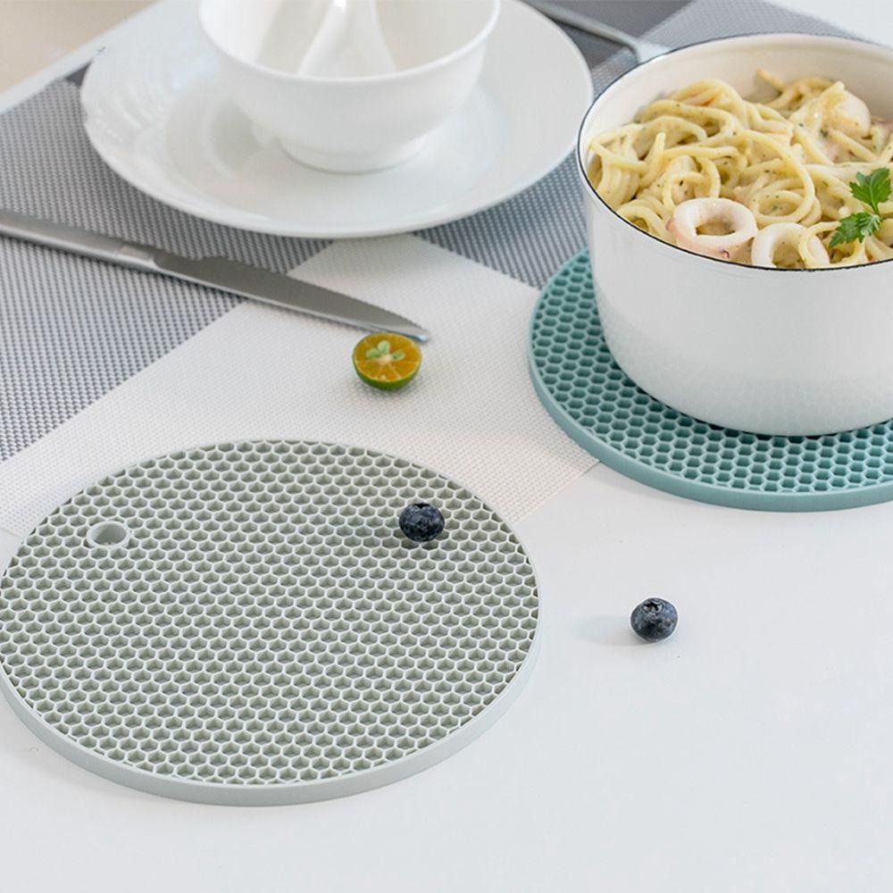 IVORY Thảm Silicone Chống Trượt Họa Tiết Tổ Ong Dùng Để Lót Chén Dĩa