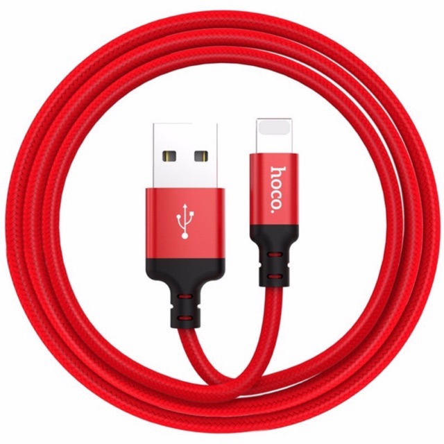 ✔NOWSHIP✔Cáp Sạc dây dù HoCo X14 Cổng ra USB  Cáp IP6/7/8/8Plus/X/XsMax máy nghe nhạc táo,máy tính bảng táo